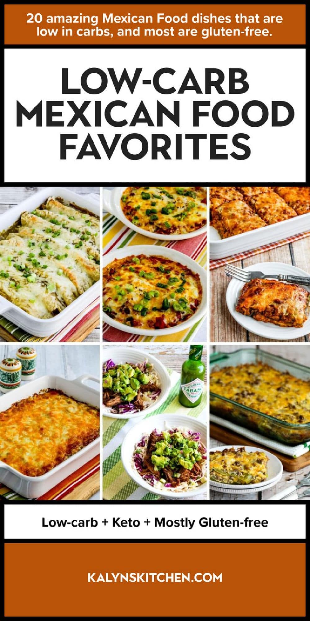 Pinterest -Bild für mexikanische Favoriten mit niedrigem Karboydrat