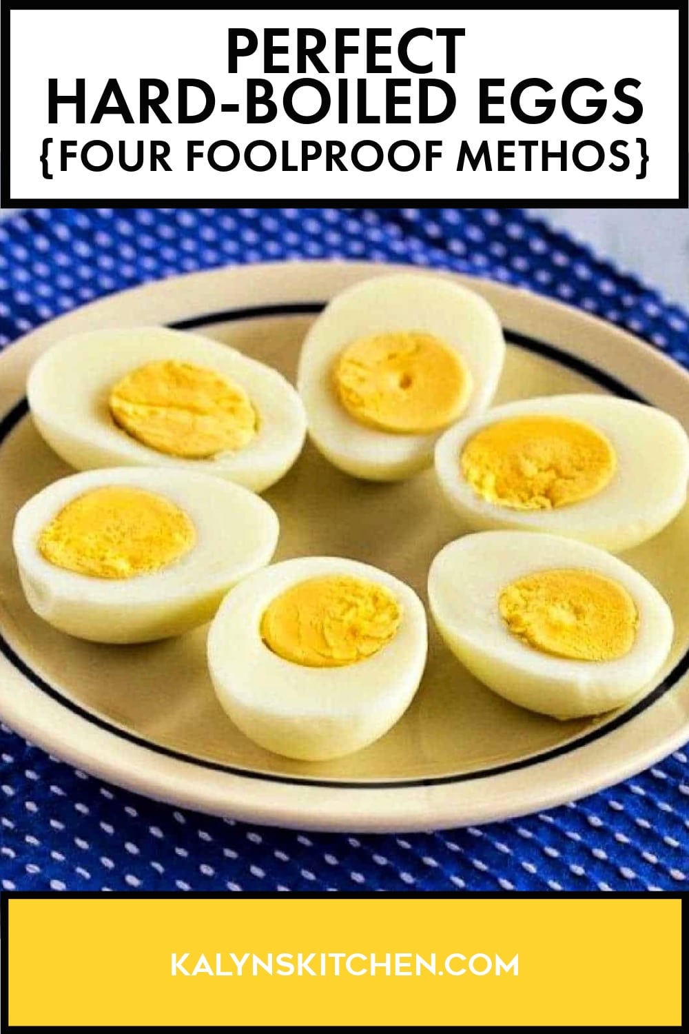 Pinterest image of Perfect Hard-Boiled Eggs