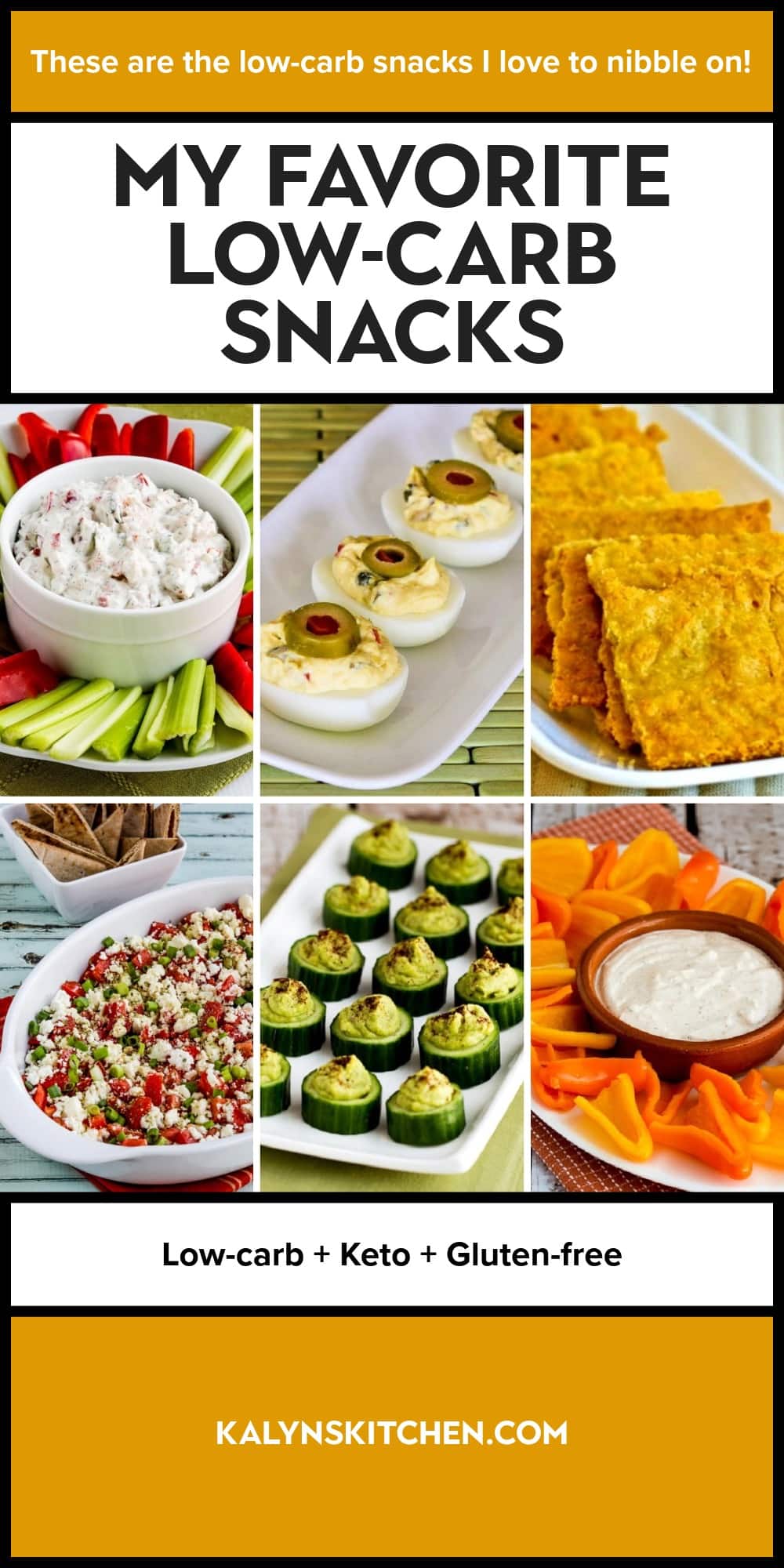 Pinterest image of My Favorite Low-Carb Snacks