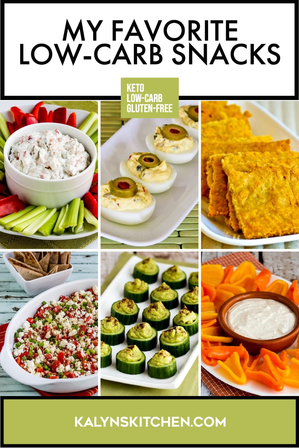 Pinterest image of My Favorite Low-Carb Snacks