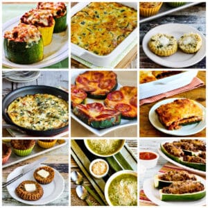Recipes for Extra Large Zucchini collage photo of featured recipes.