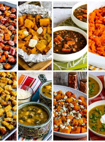 Favorite Butternut Squash Recipes collage of featured recipes.