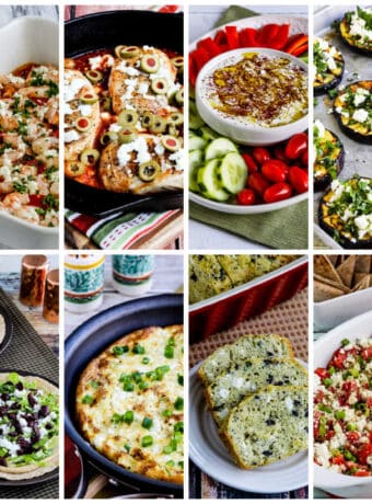 Amazing Recipes with Feta Cheese collage photo.