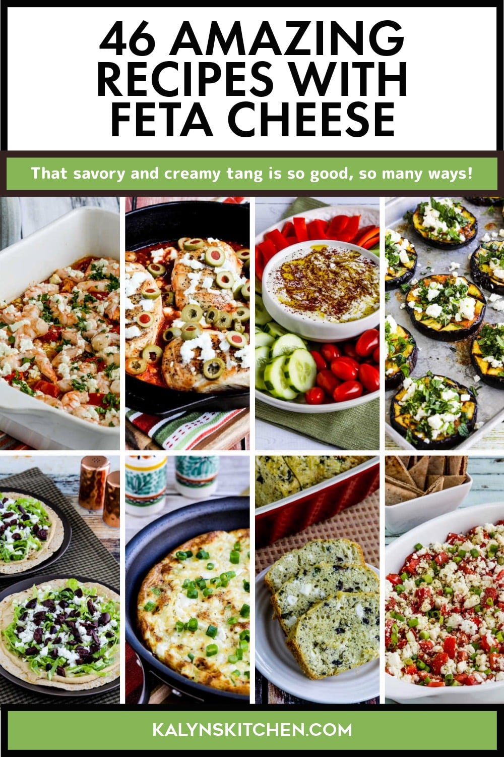 Pinterest image of 46 Amazing Recipes with Feta Cheese