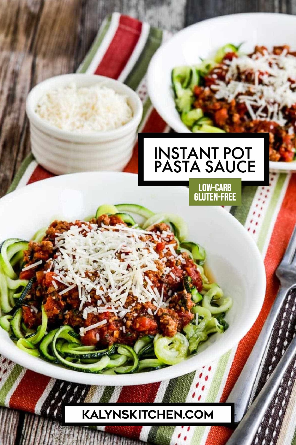 Pinterest image of Instant Pot Pasta Sauce