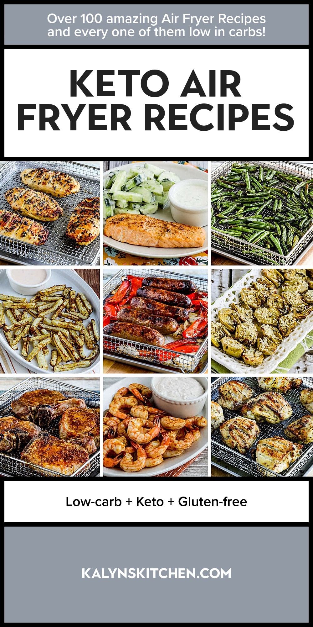 Pinterest image of Keto Air Fryer Recipes