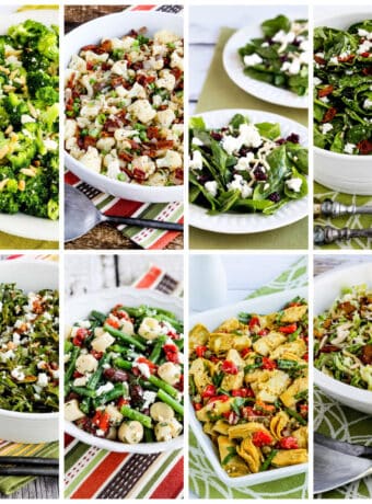 Keto Salad Recipes collage showing featured recipes.