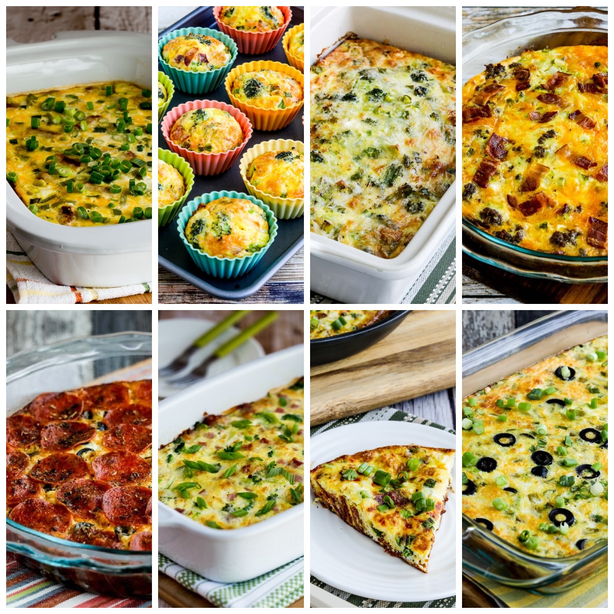 Keto Breakfast Recipes the Family Will Eat collage photo showing featured recipes.