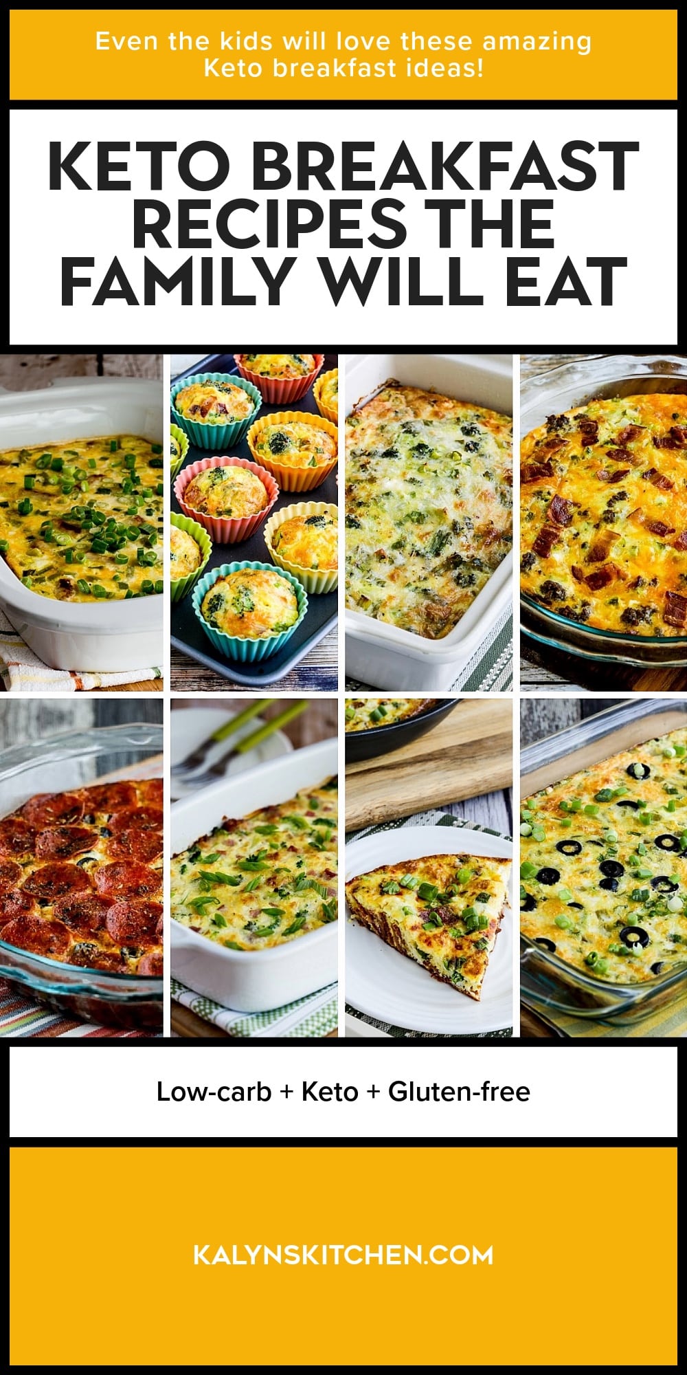 Pinterest image of Keto Breakfast Recipes the Family Will Eat