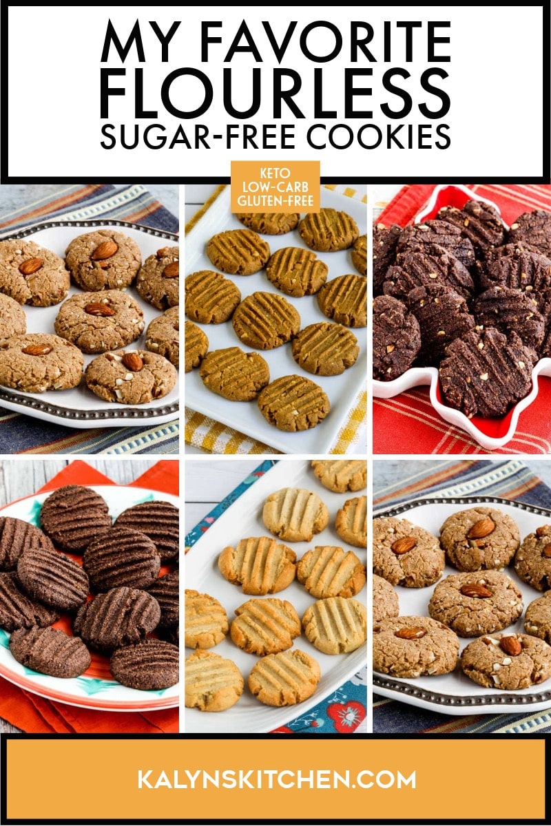 Pinterest image of My Favorite Flourless Sugar-Free Cookies