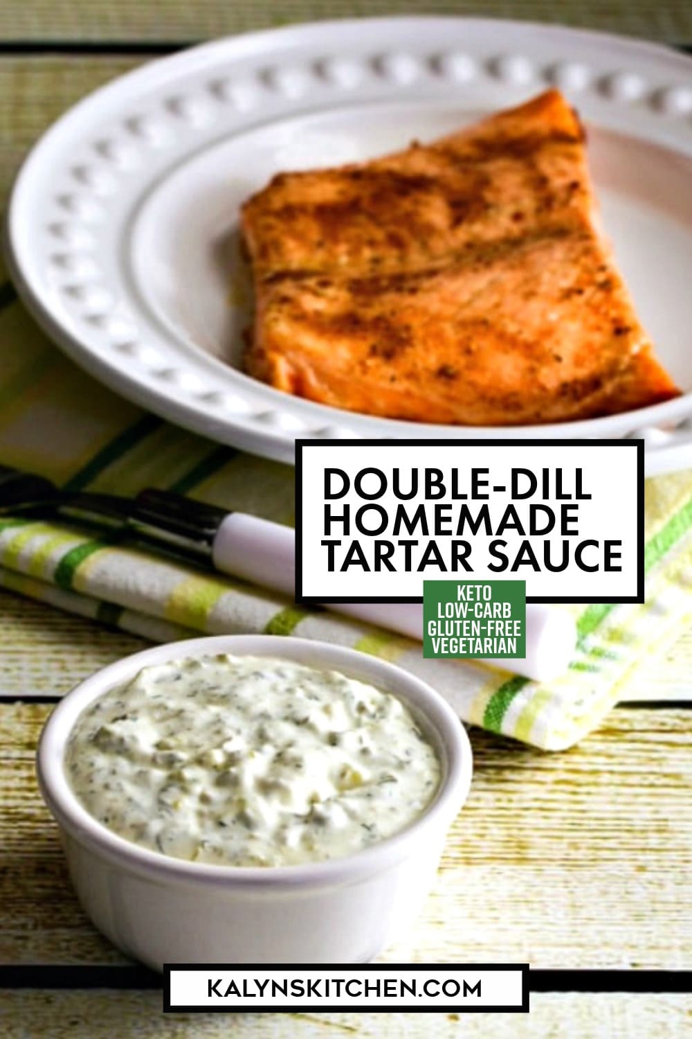 Pinterest image of Double-Dill Homemade Tartar Sauce