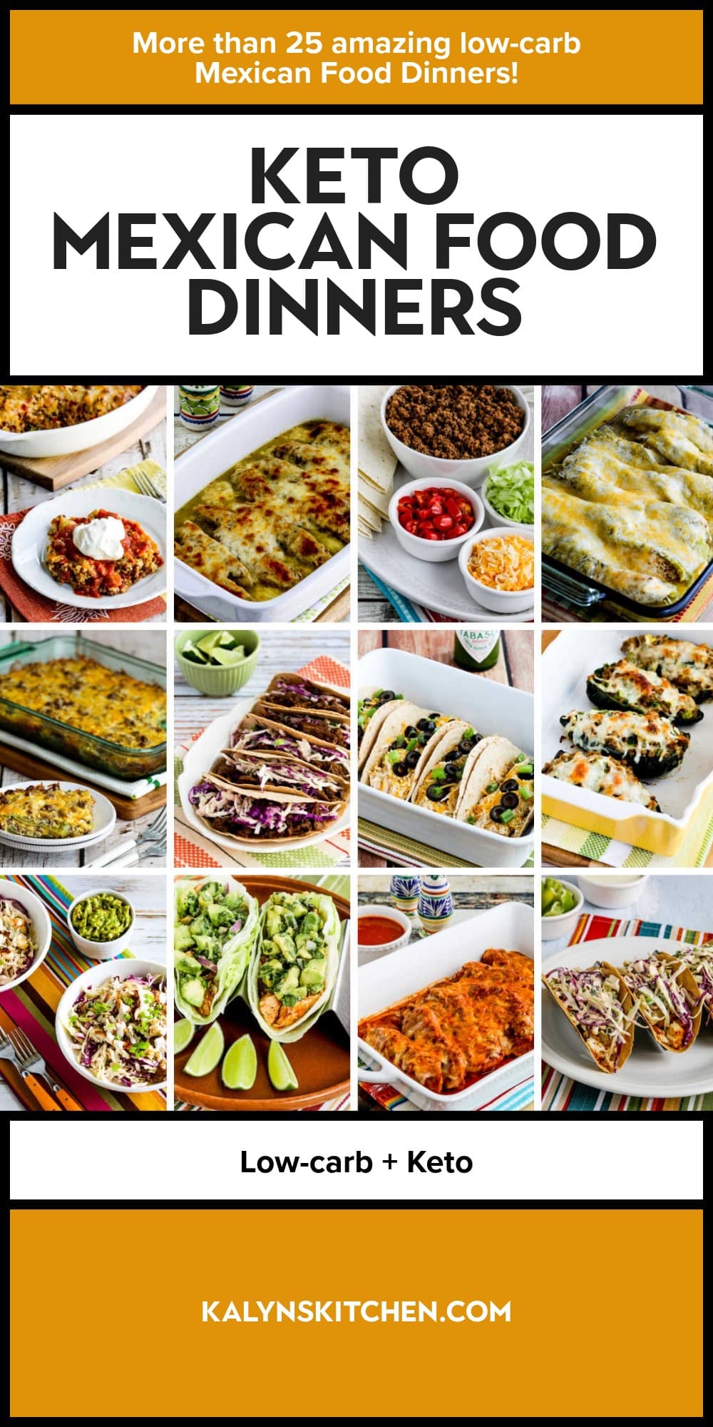 Pinterest image of Keto Mexican Food Dinners