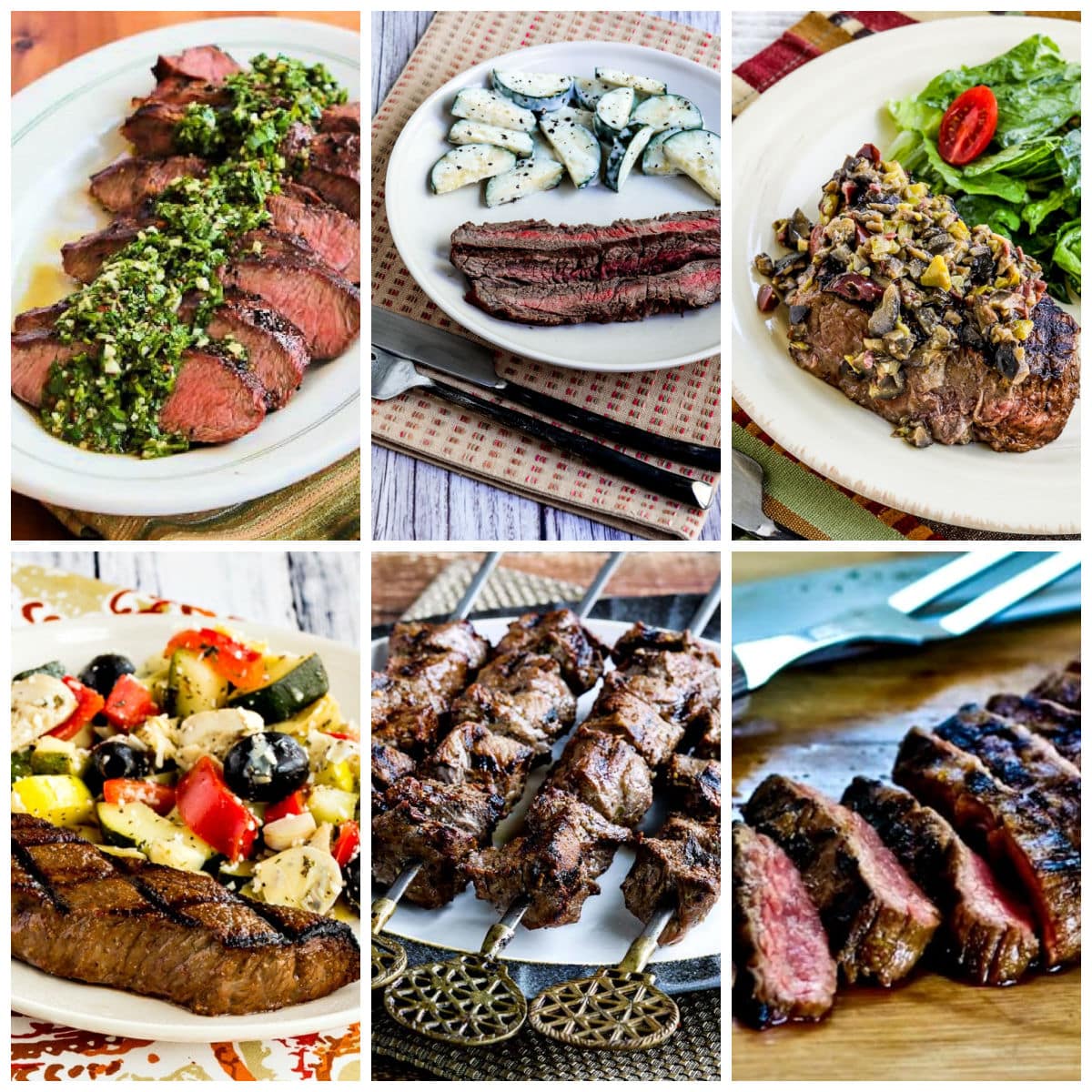 Amazing Keto Steak Recipes collage showing featured recipes.