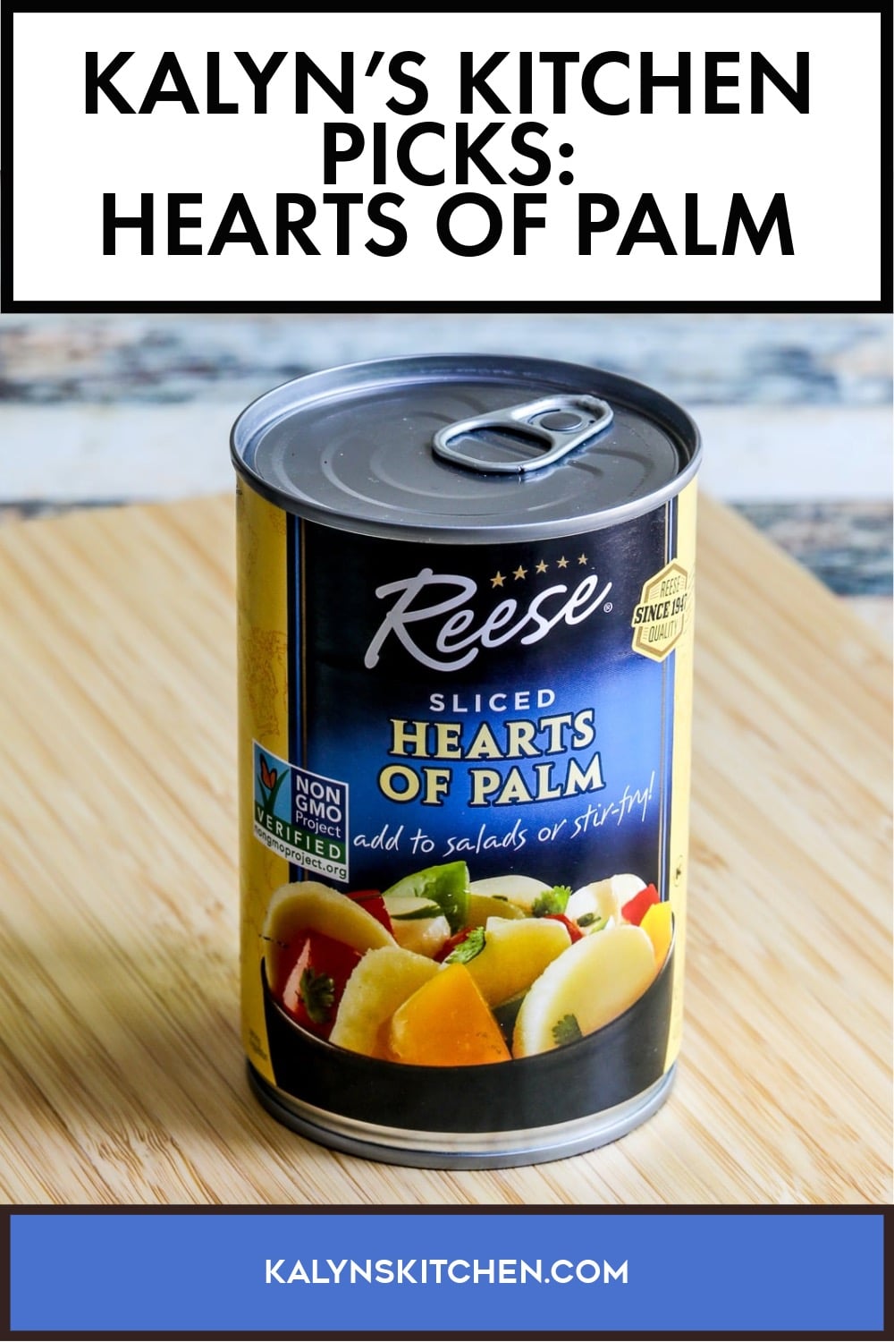 Pinterest image of Kalyn's Kitchen Picks: Hearts of Palm