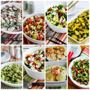 Amazing Cucumber Salad Recipes collage photo showing featured recipes.
