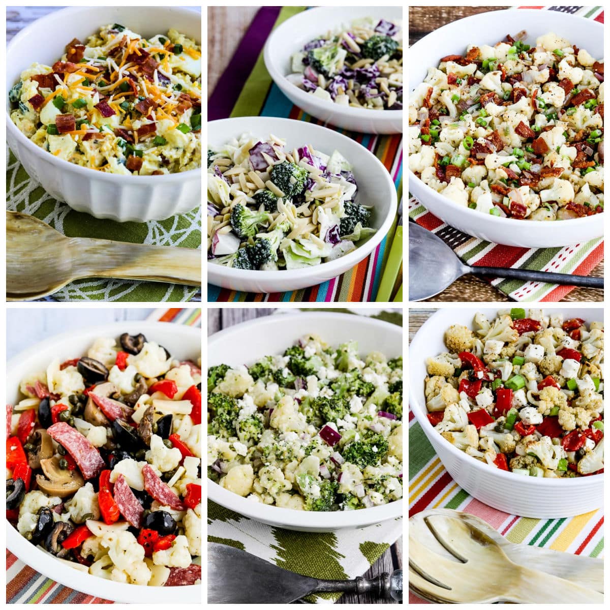 Favorite Cauliflower Salad Recipes showing featured recipes.