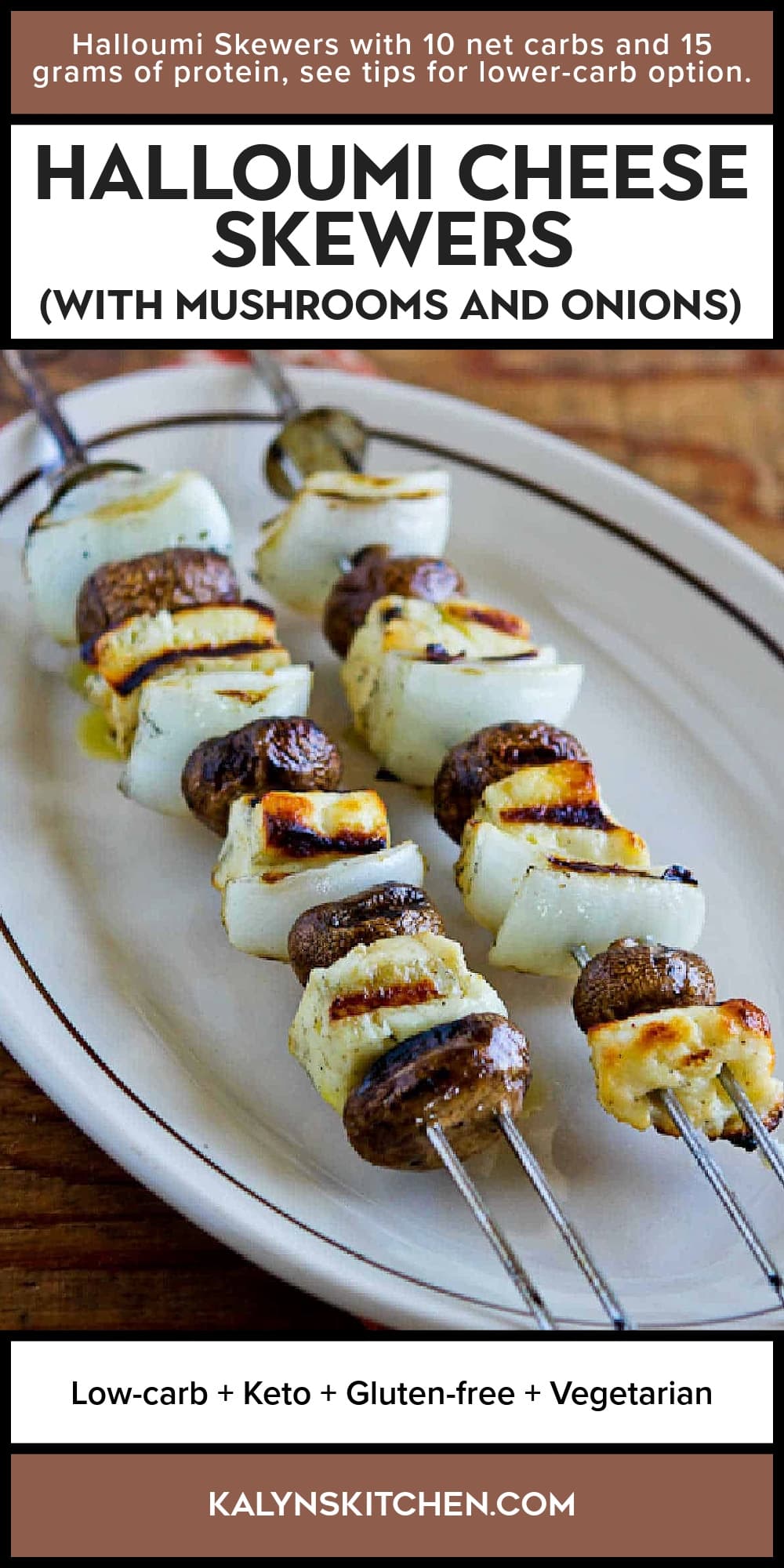 Pinterest image of (with Mushrooms and Onions)