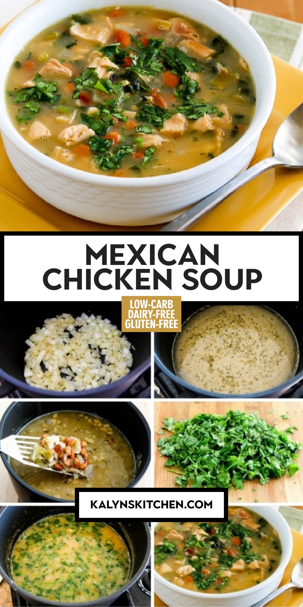 Pinterest image of Mexican Chicken Soup