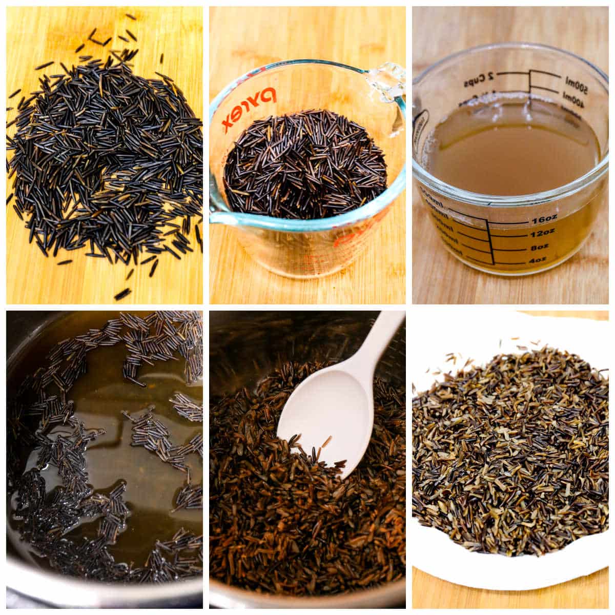 How to Cook Wild Rice collage photo