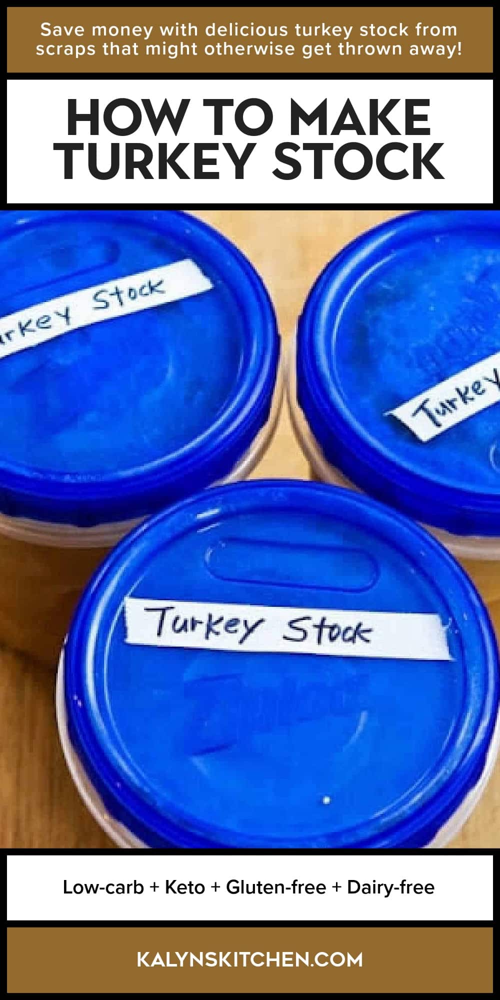Pinterest image of How to Make Turkey Stock