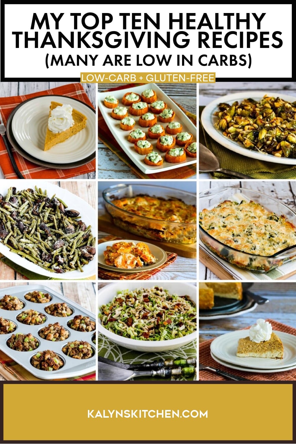 Pinterest image of My Top Ten Healthy Thanksgiving Recipes