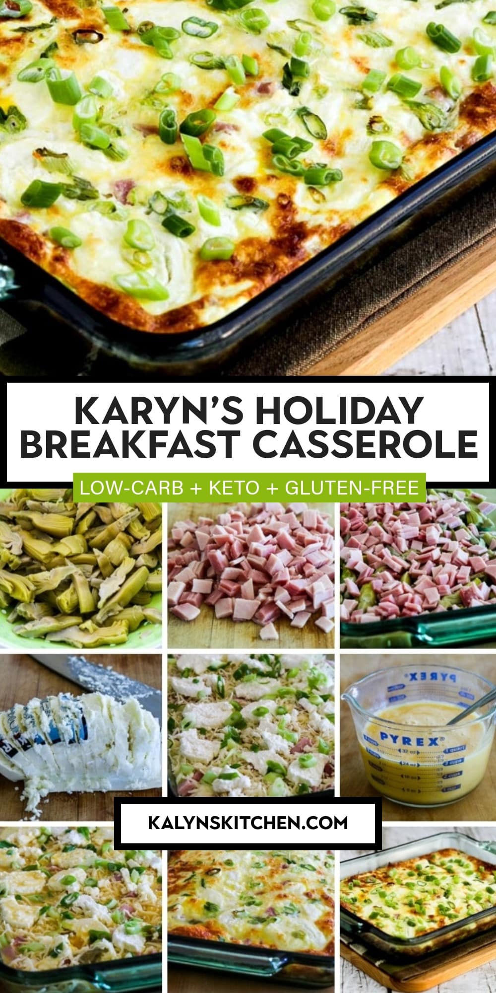 Pinterest image of Karyn's Holiday Breakfast Casserole