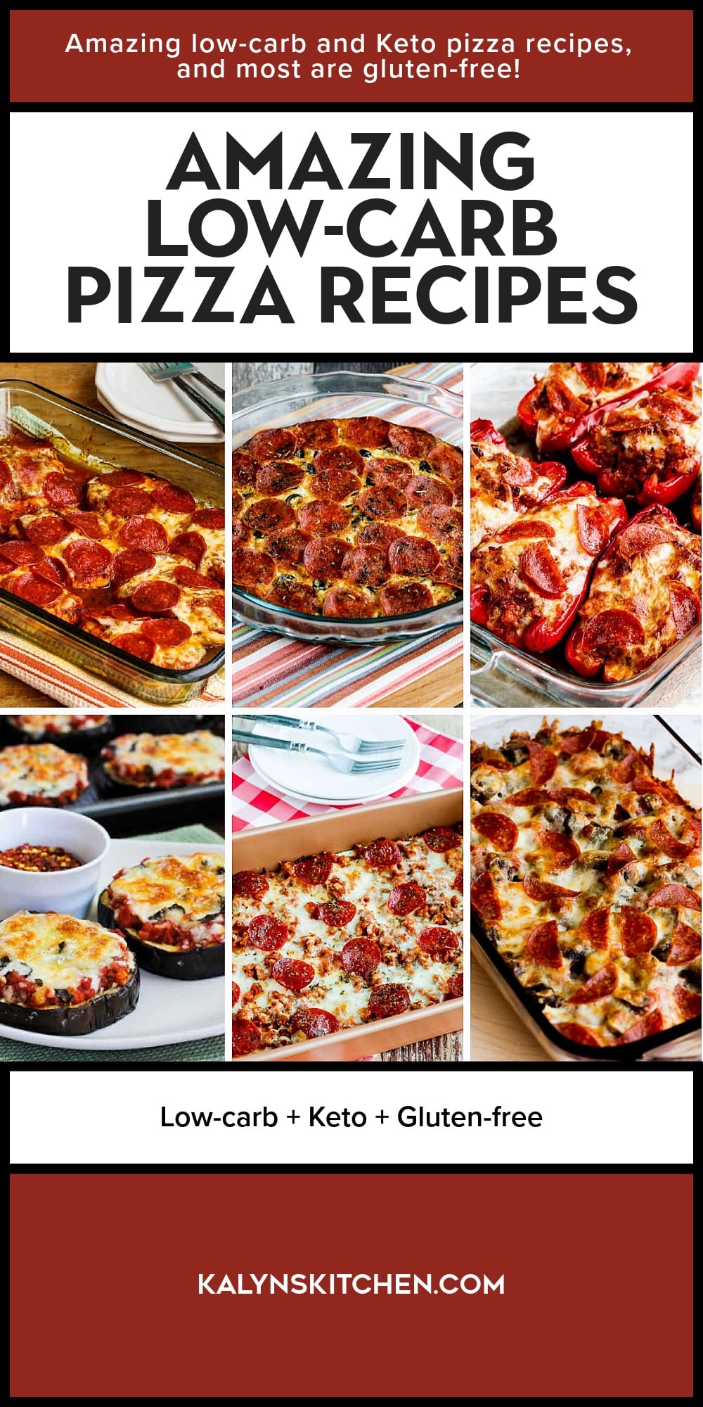Pinterest image of Amazing Low-Carb Pizza Recipes