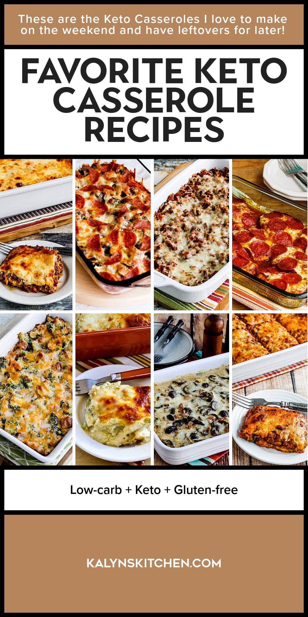 Pinterest image of Favorite Keto Casserole Recipes