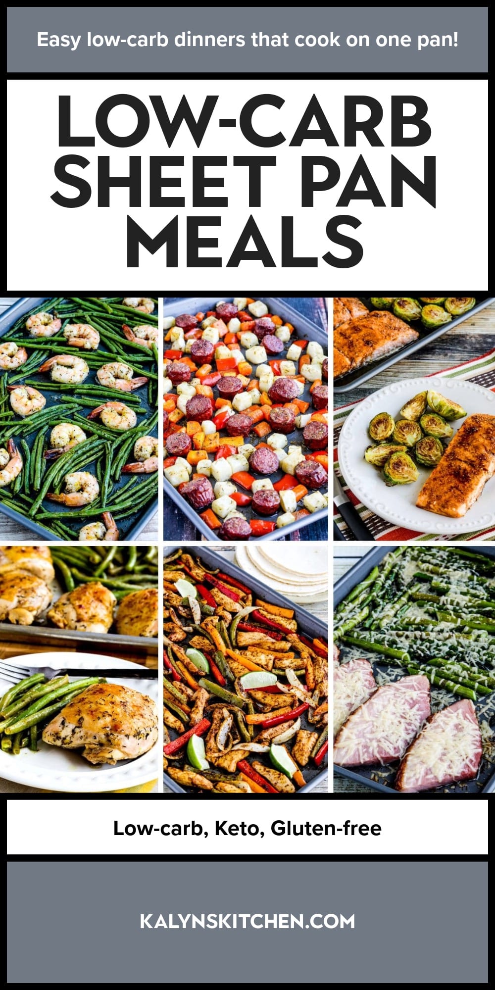 Pinterest image of Low-Carb Sheet Pan Meals