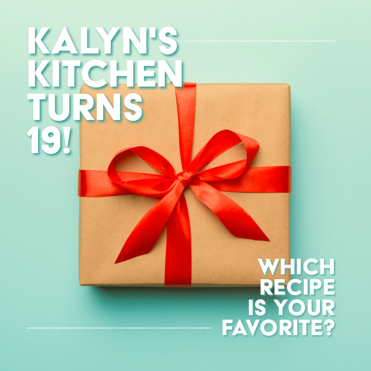 Image for Kalyn's Kitchen turns 19 anniversary post.