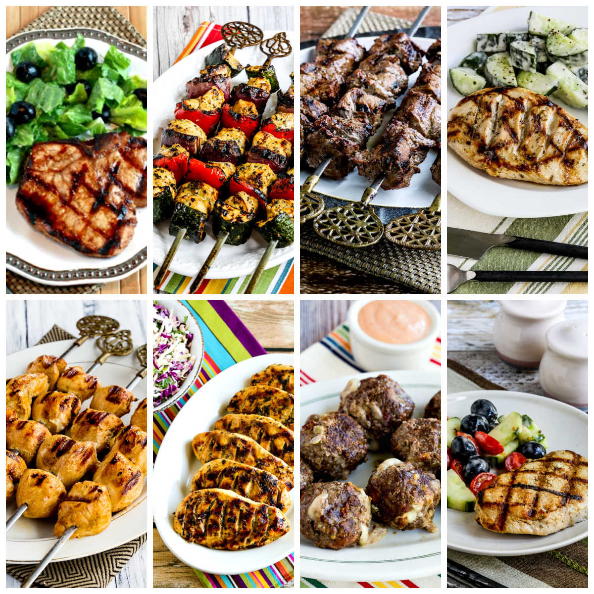 Grilling Recipes Your Family Will Love collage of featured recipes.