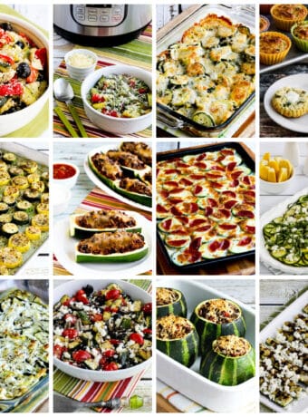 50 Amazing Zucchini Recipes collage showing featured recipes.