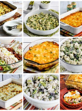 Low-Carb Leftover Turkey Recipes collage showing featured recipes.