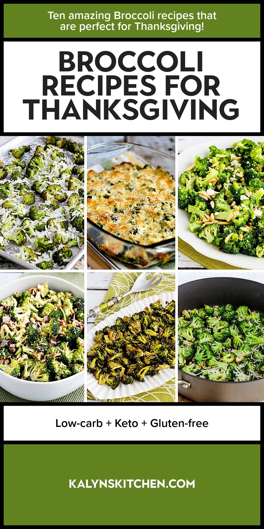 Pinterest image of Broccoli Recipes for Thanksgiving