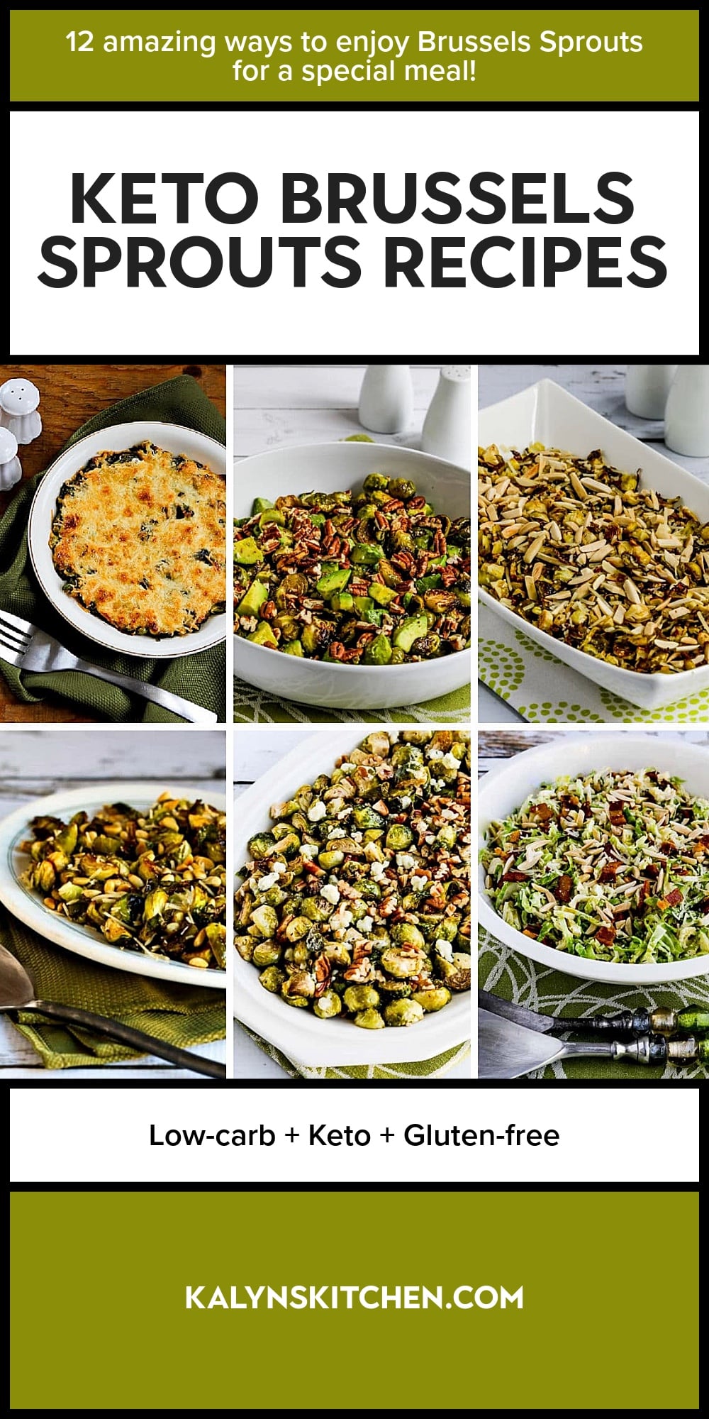 Pinterest image of Keto Brussels Sprouts Recipes
