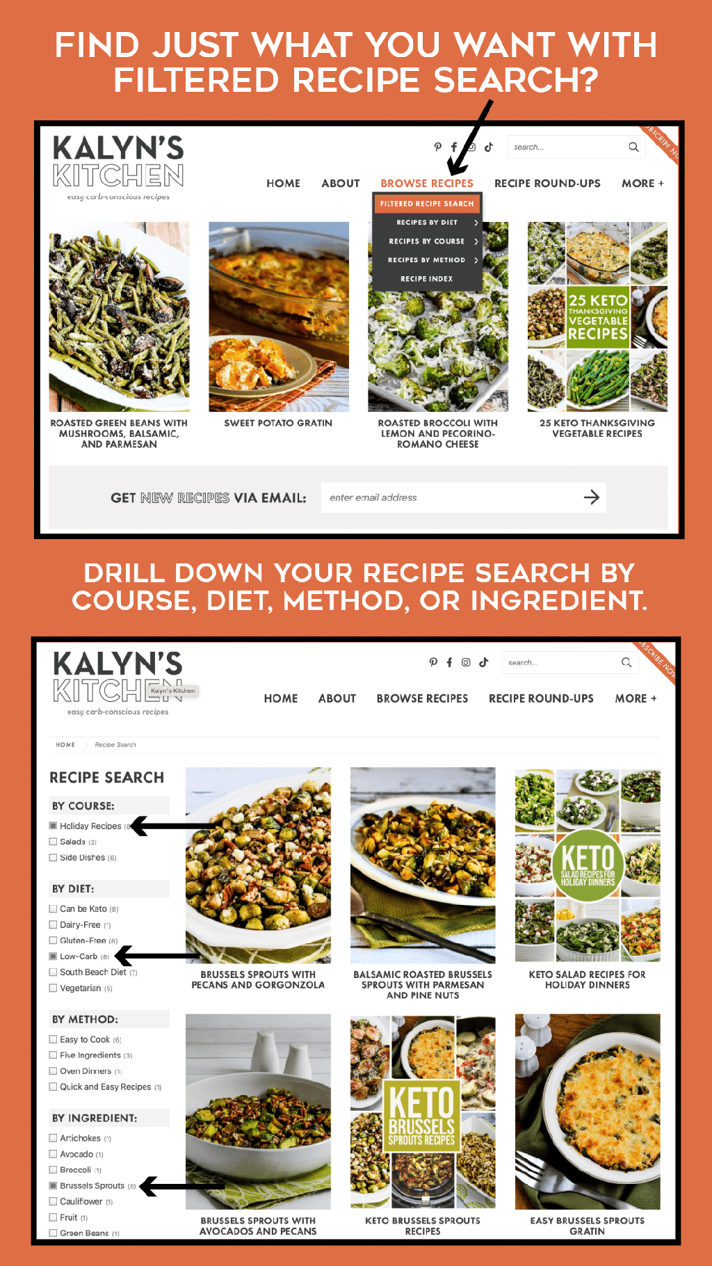 Filtered Recipe Search graphic